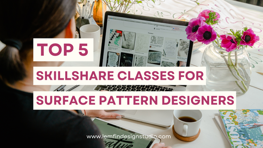 Top 5 Skillshare classes for surface pattern designer
