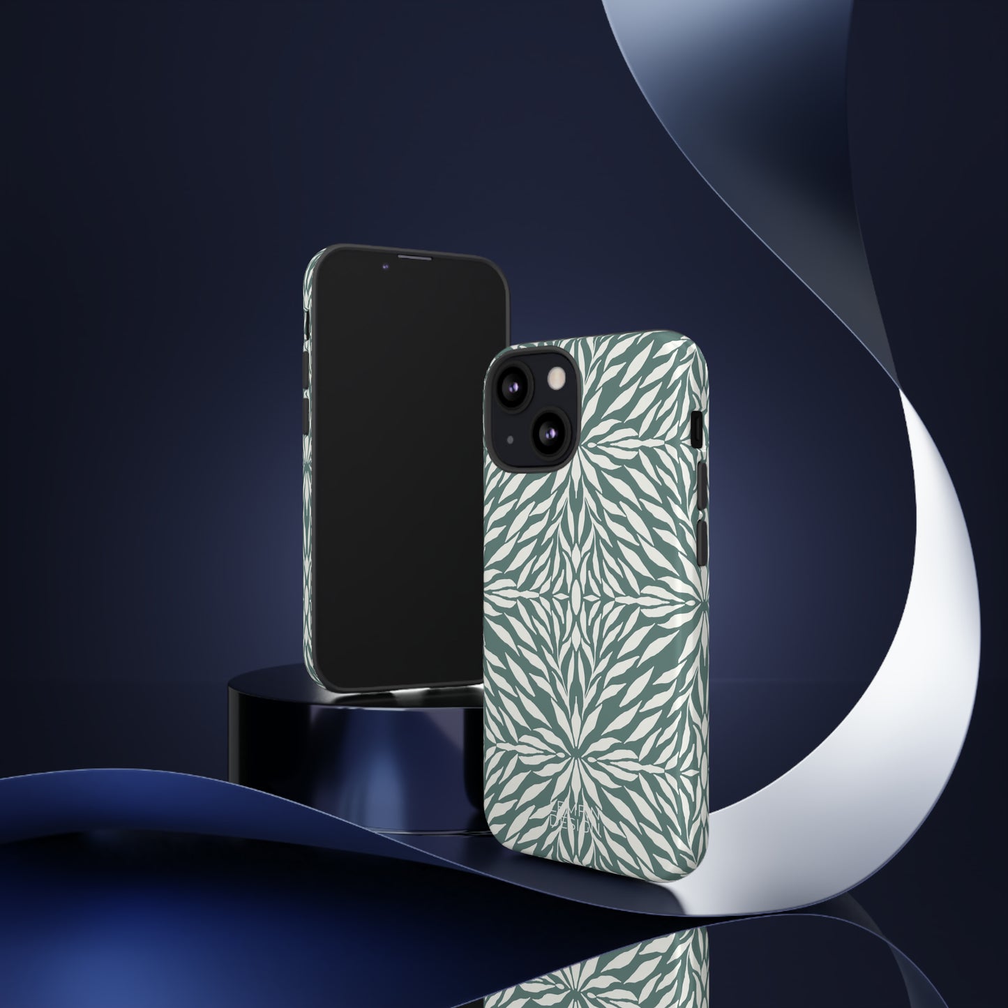 Floral illusion| Green Phone Case