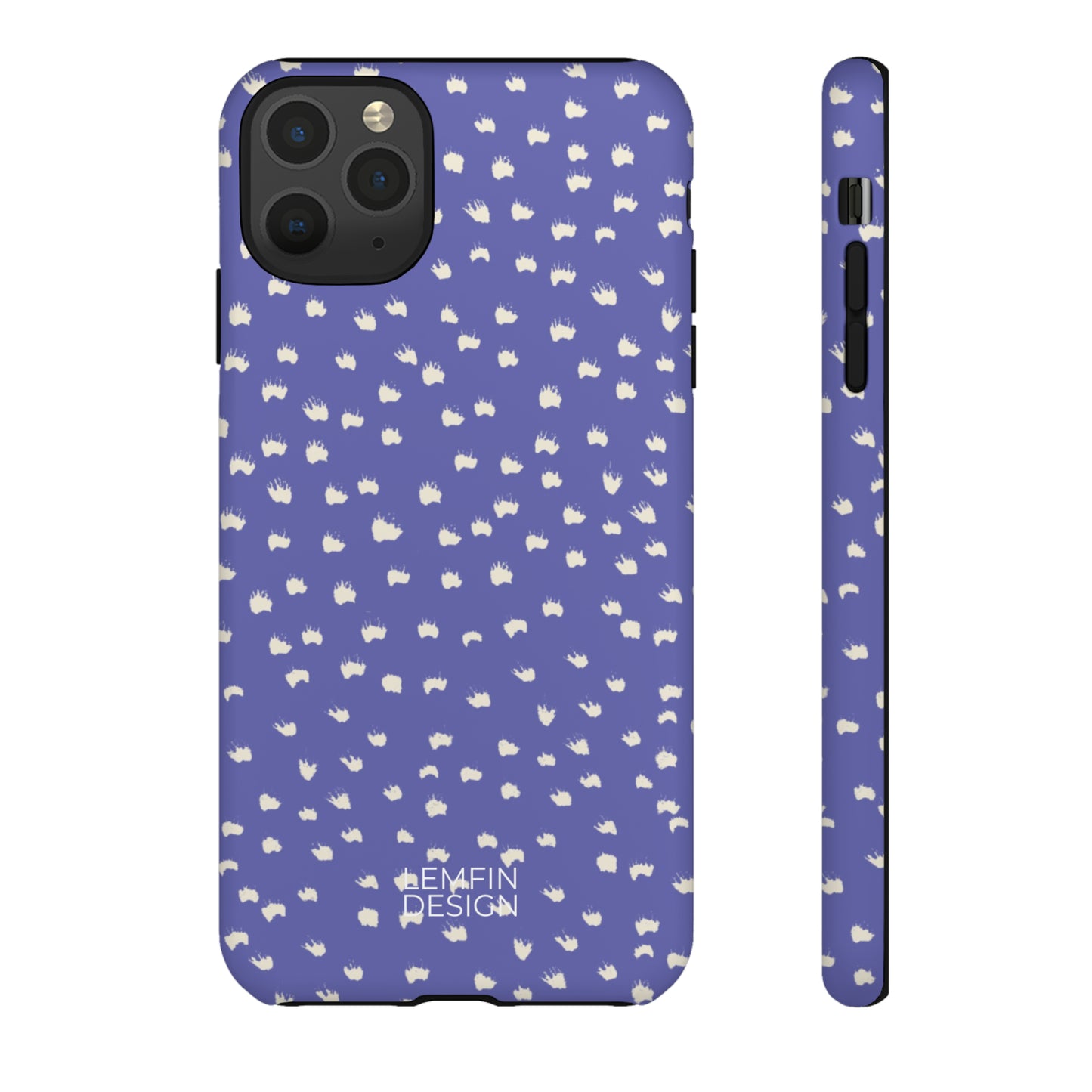 Ink Drops In Very Peri Background  Phone Case
