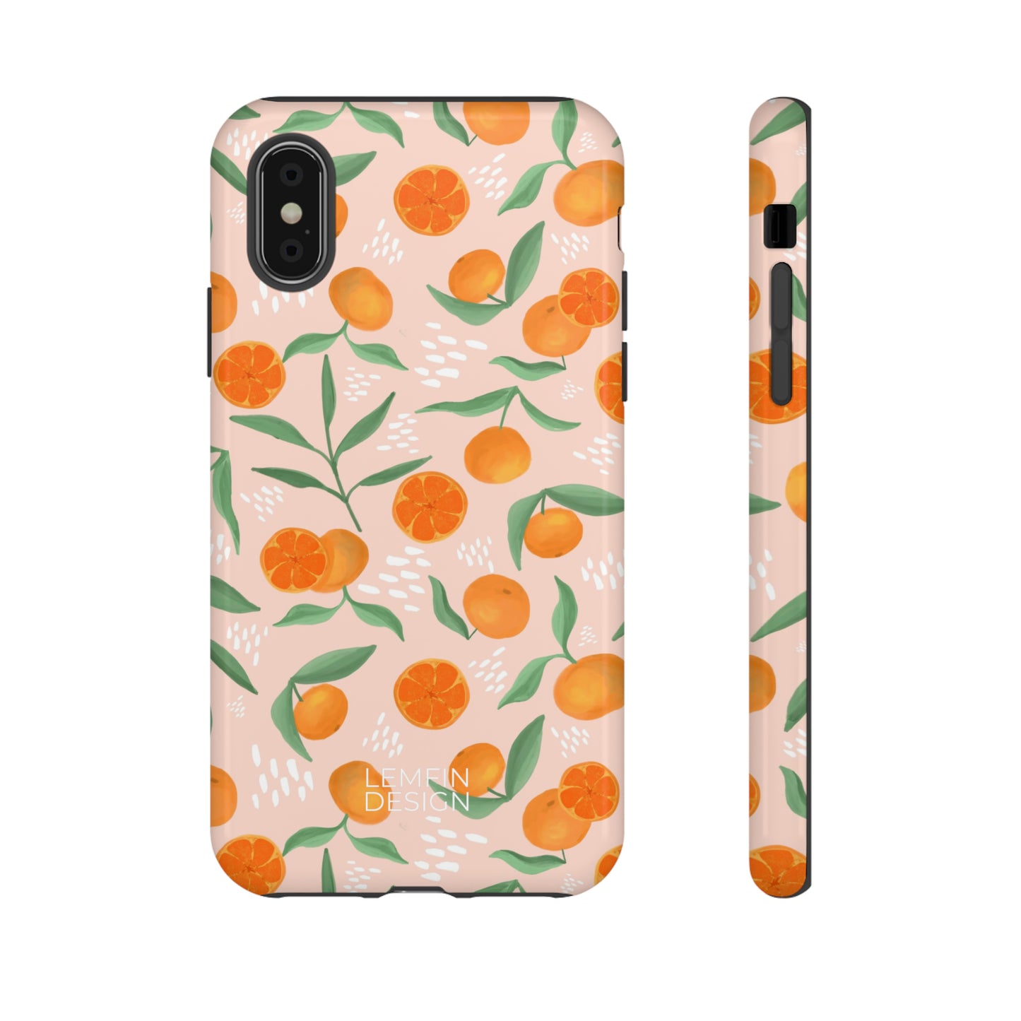 Mandarins| Pink background phone case