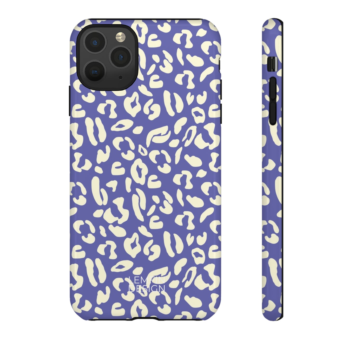 Leopard In Very Peri Background  Phone Case
